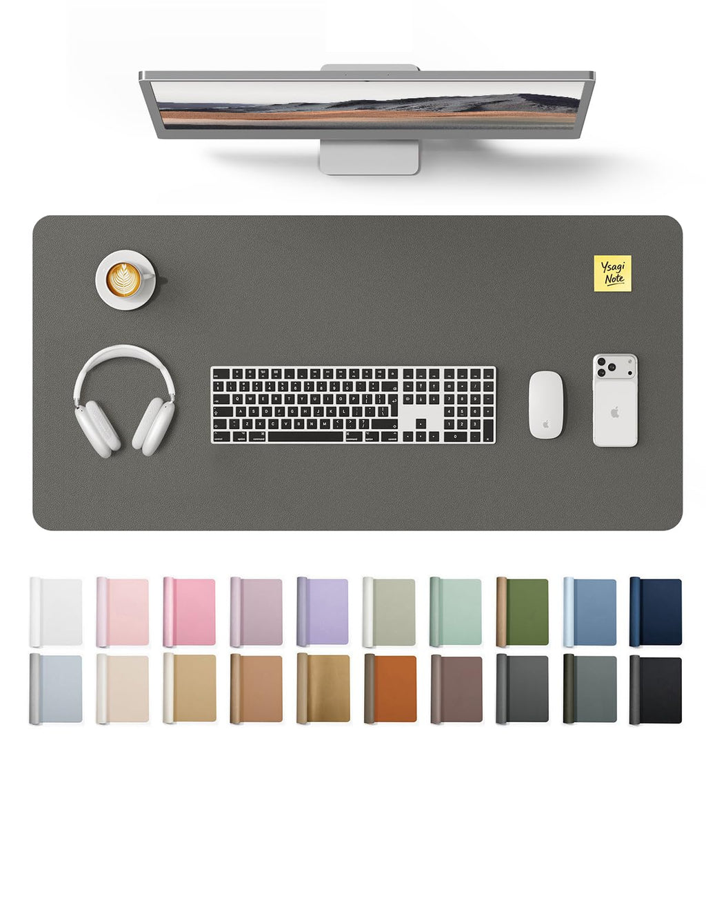 Waterproof PU Leather Desk Mat