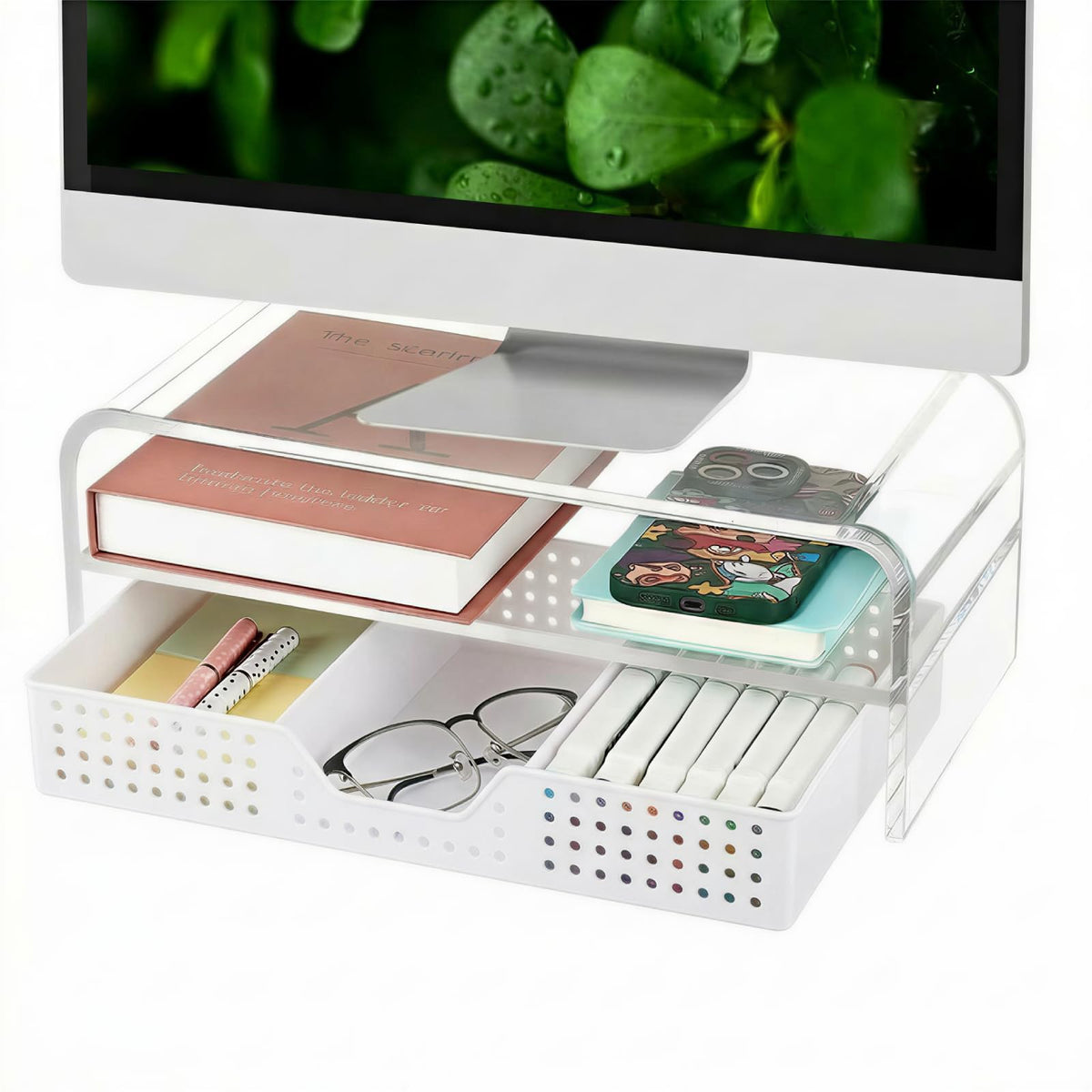 Monitor Riser with Drawer