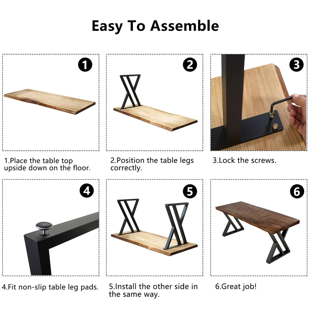 Live-Edge Solid Wood Desk