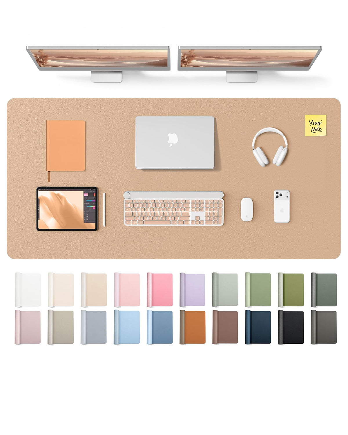 Waterproof PU Leather Desk Mat