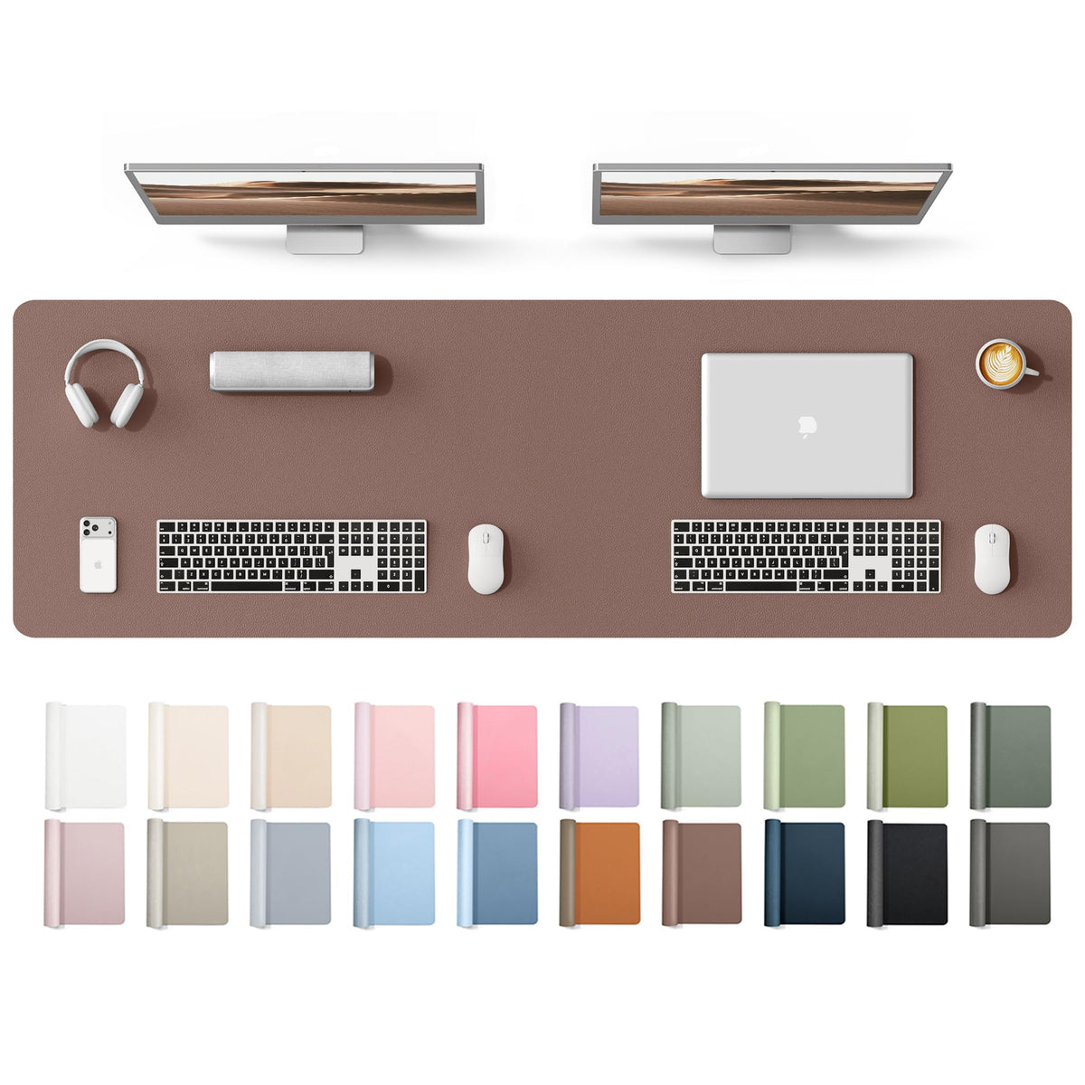 Waterproof PU Leather Desk Mat