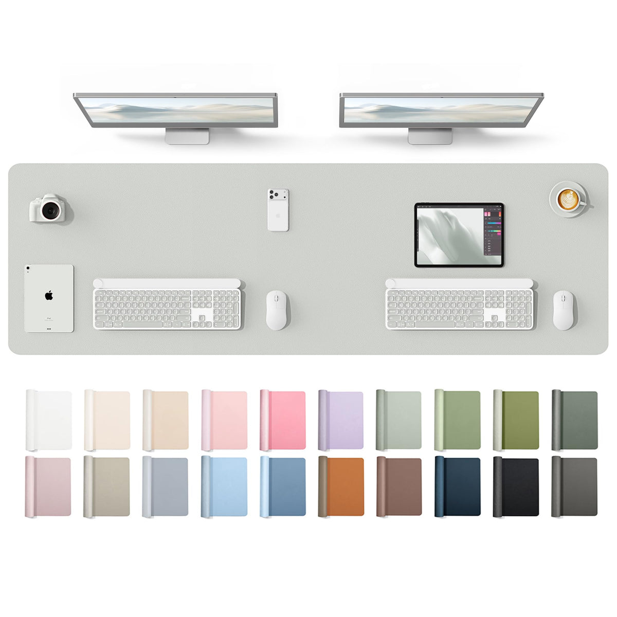 Waterproof PU Leather Desk Mat