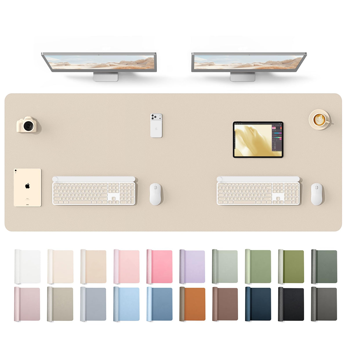 Waterproof PU Leather Desk Mat