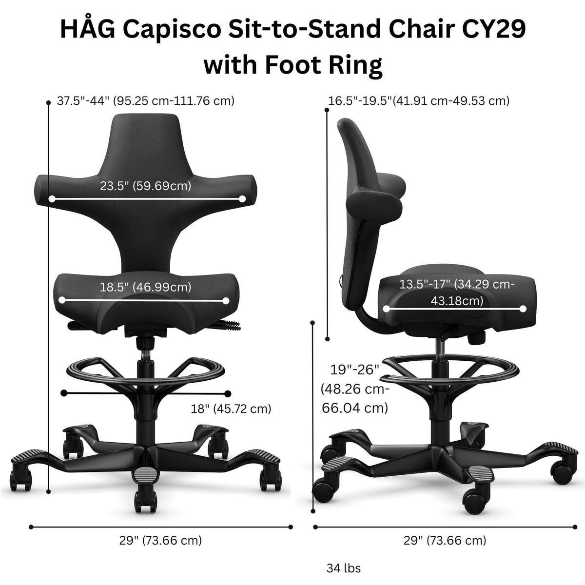 Adjustable Standing Desk Chair