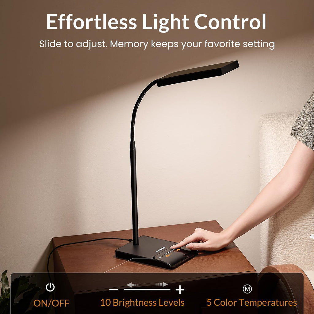800-Lumen Adjustable LED Desk Lamp