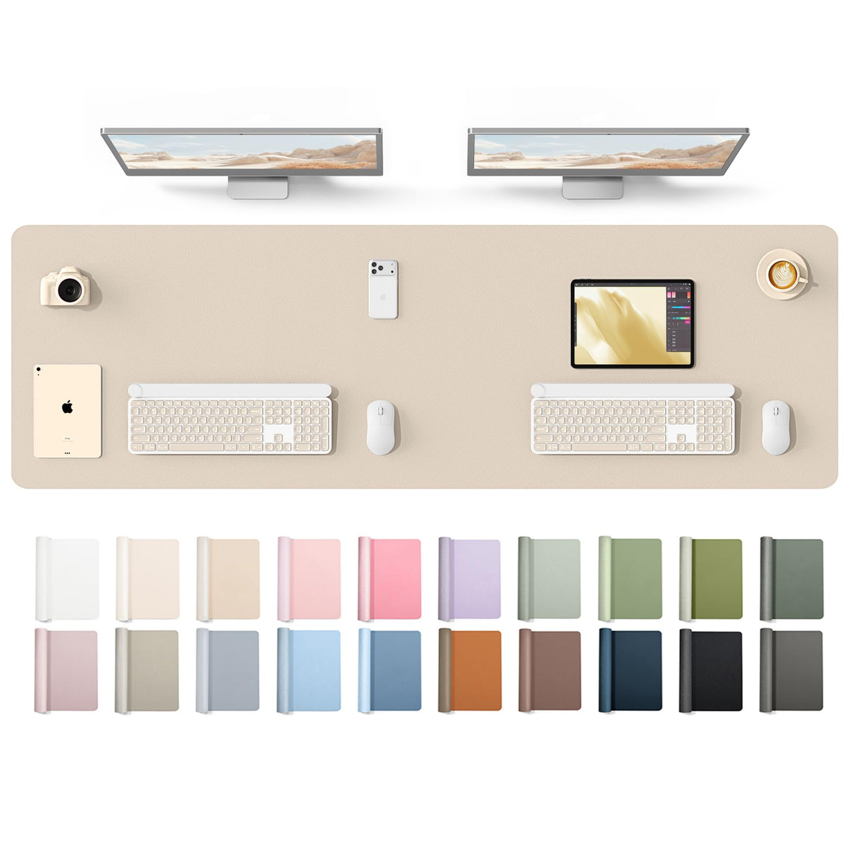 Waterproof PU Leather Desk Mat
