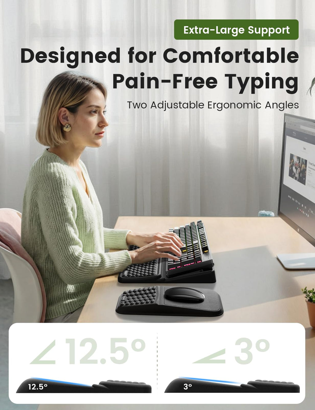 Keyboard and Mouse Wrist Rest Set