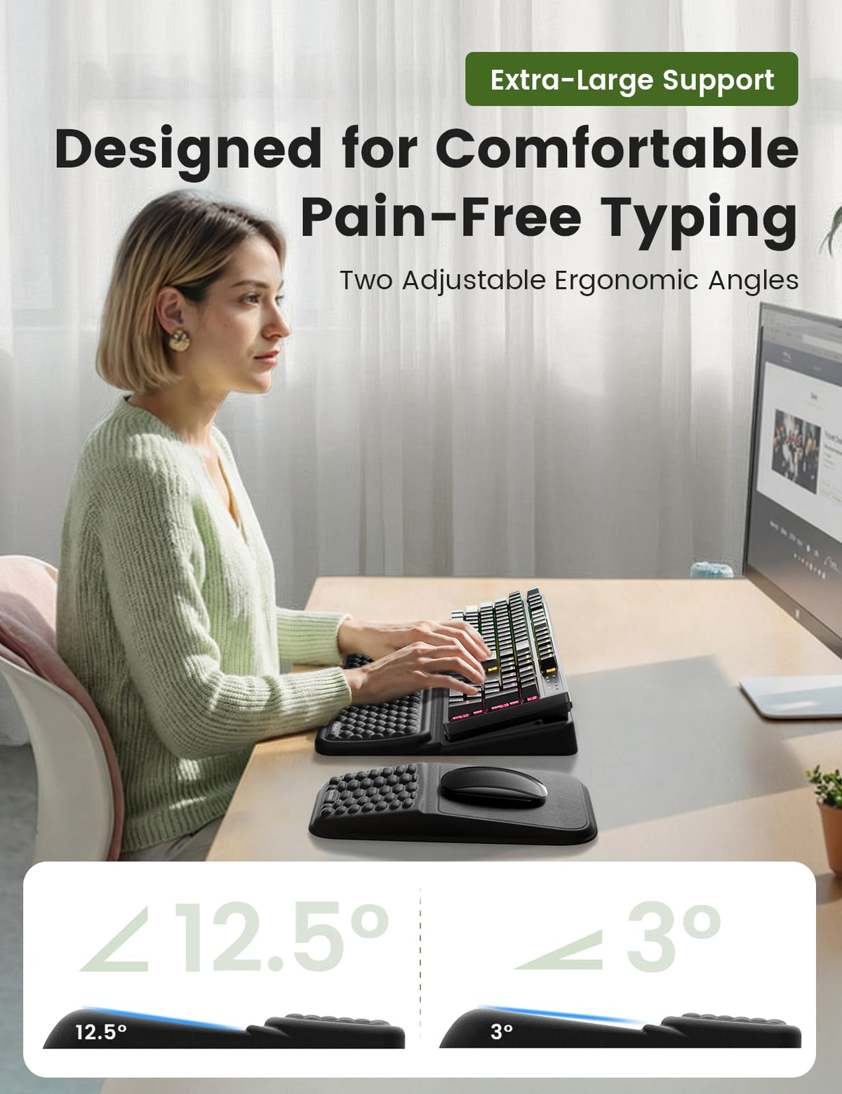 Keyboard and Mouse Wrist Rest Set
