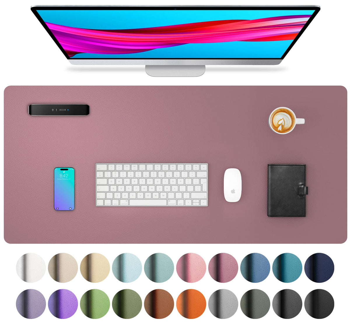 Non-Slip PU Leather Desk Mat