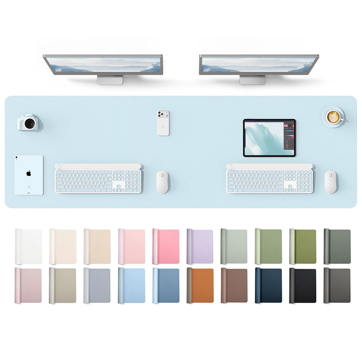 Waterproof PU Leather Desk Mat