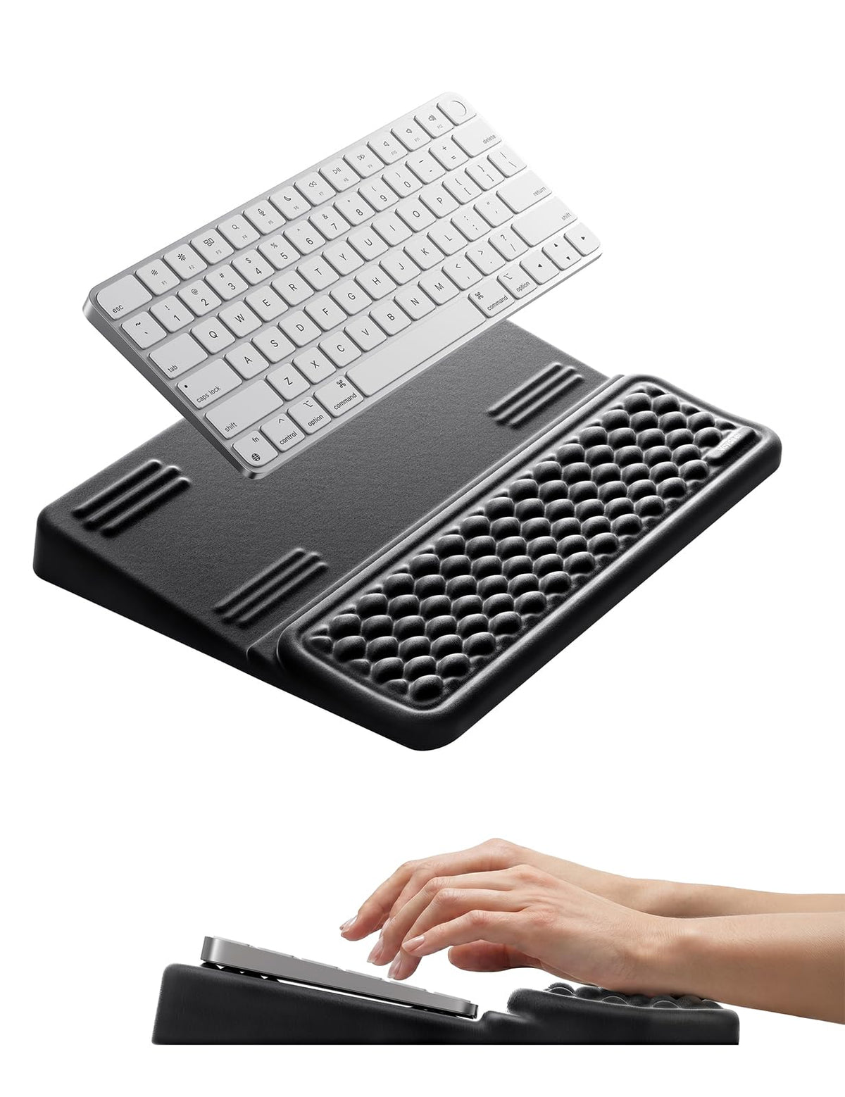 Adjustable Keyboard Riser with Wrist Rest
