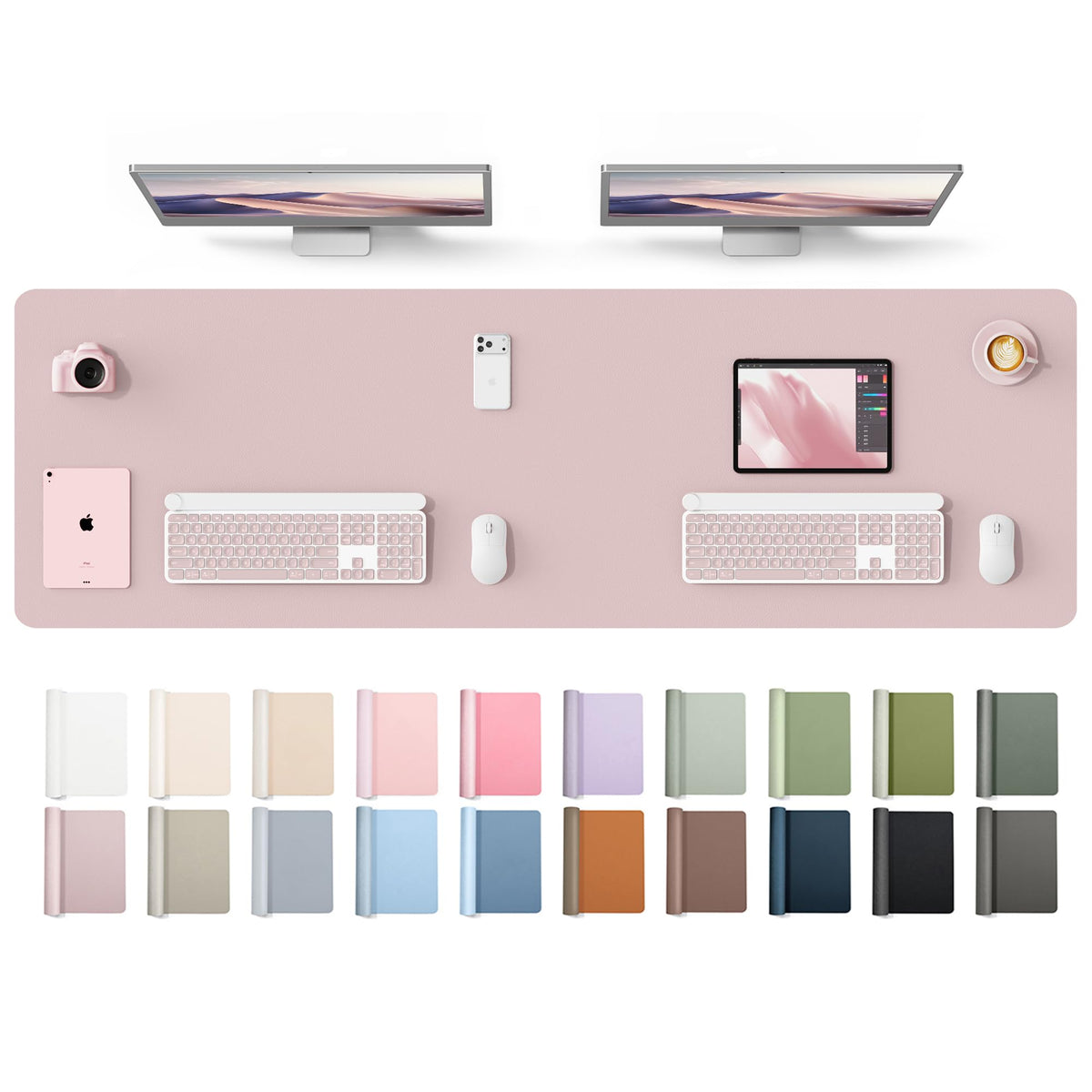 Waterproof PU Leather Desk Mat