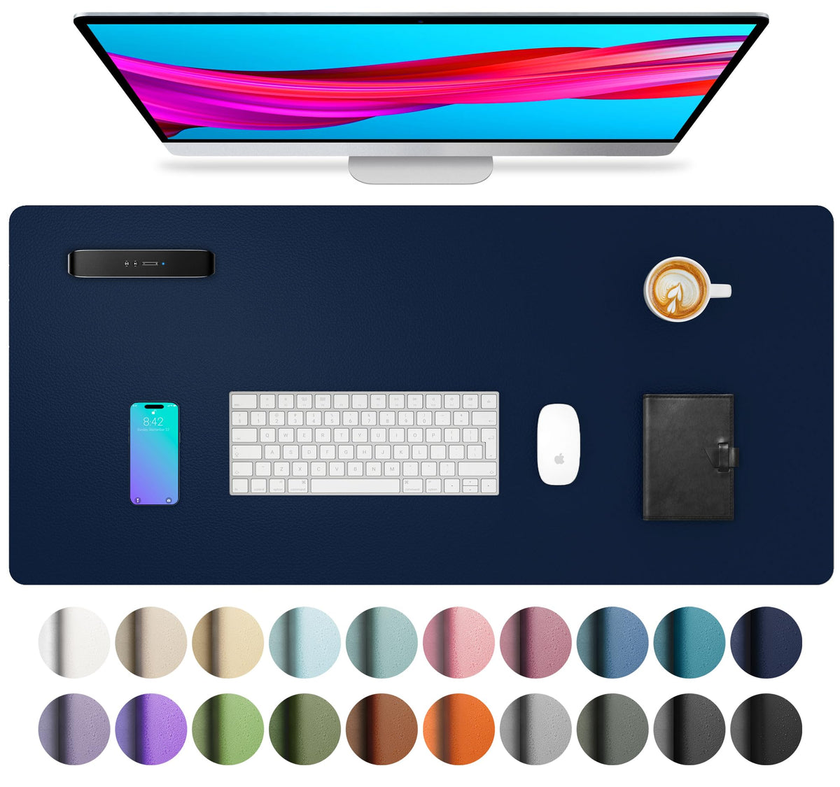Non-Slip PU Leather Desk Mat