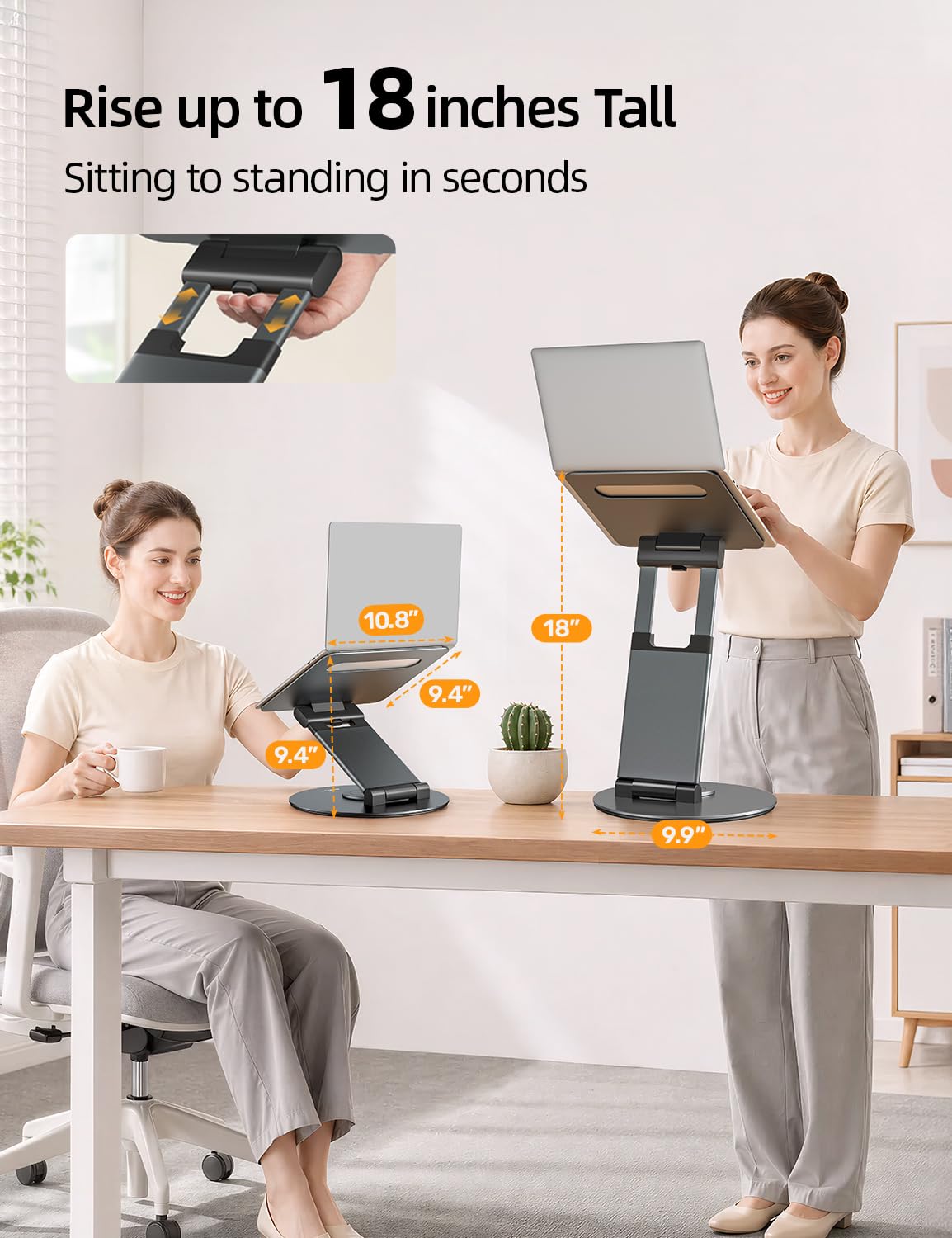 Tall Swivel Laptop Stand