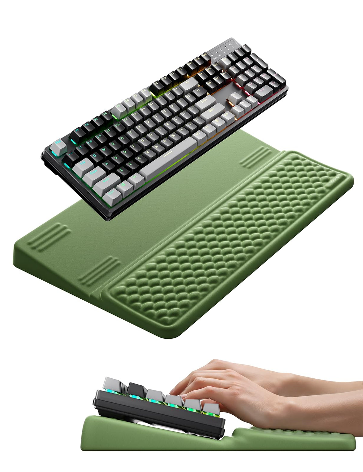Adjustable Keyboard Riser with Wrist Rest