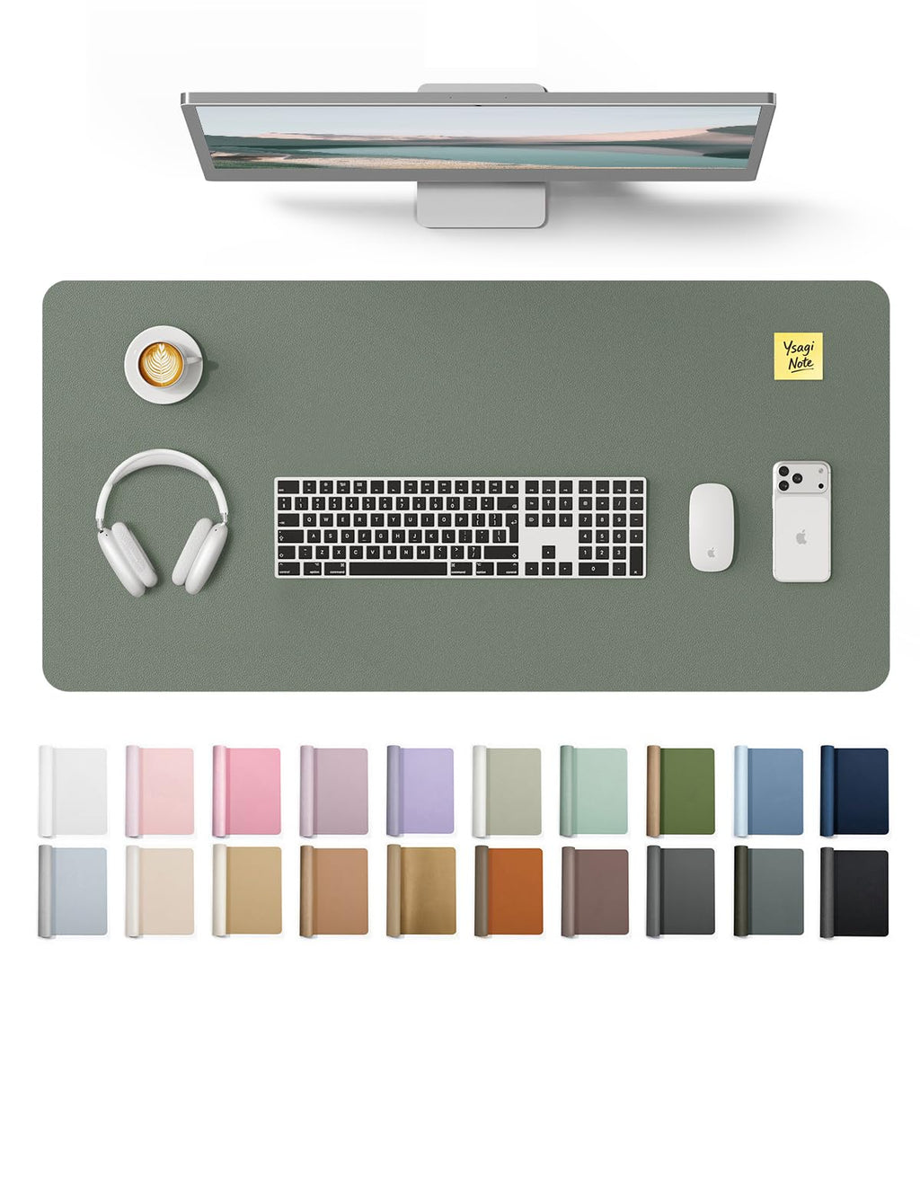 Waterproof PU Leather Desk Mat