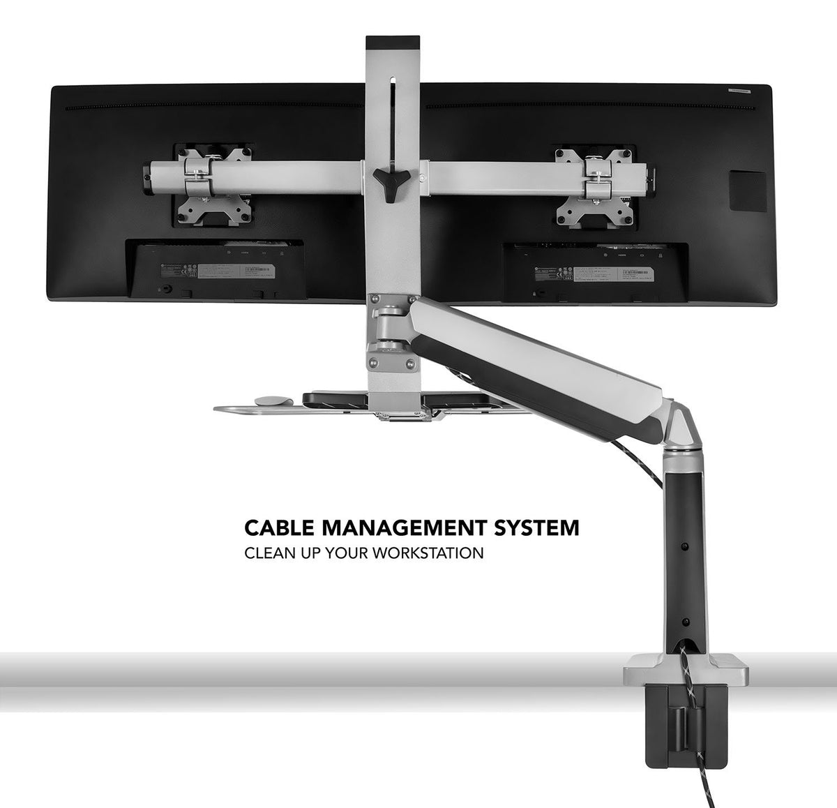 Sit-Stand Monitor Workstation Arm