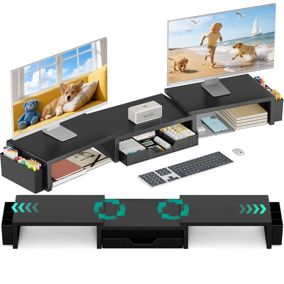 Monitor Riser with Drawer