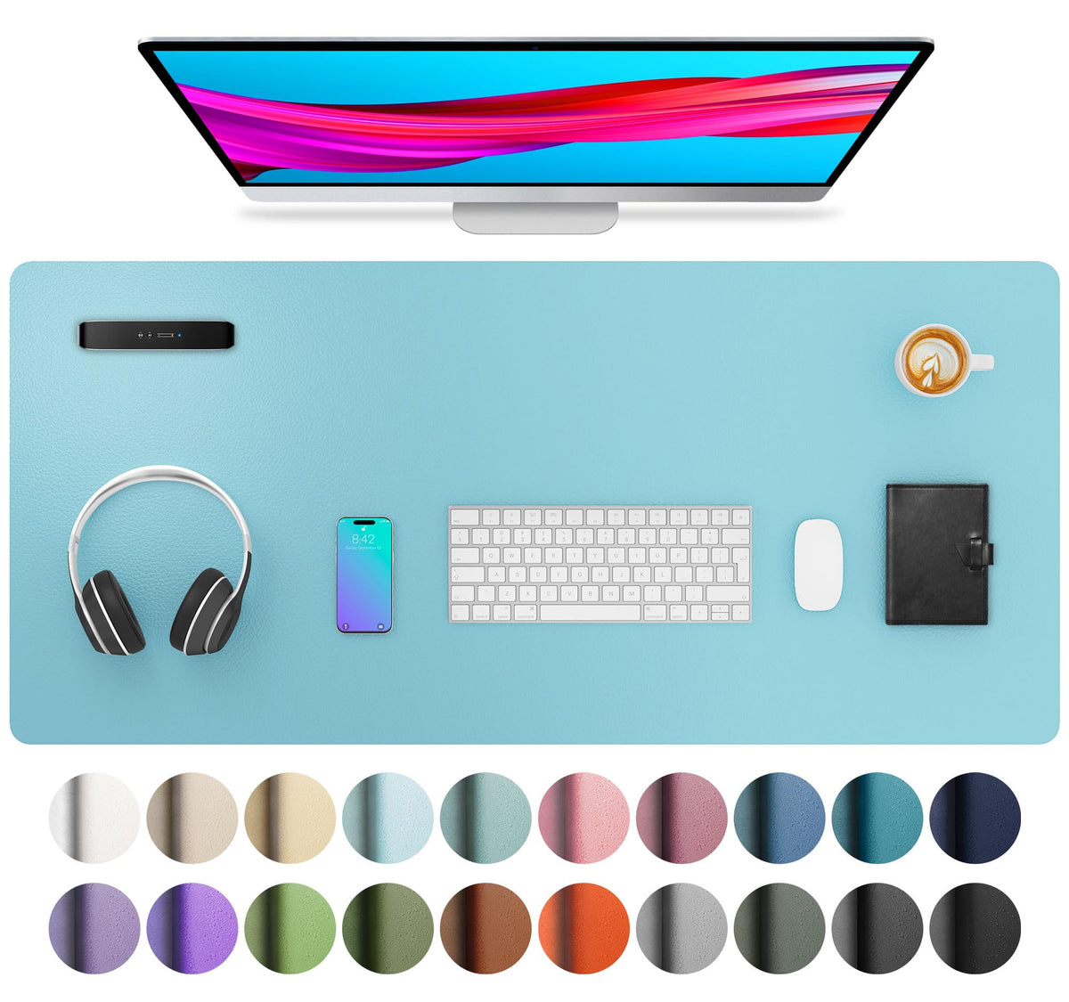 Non-Slip PU Leather Desk Mat