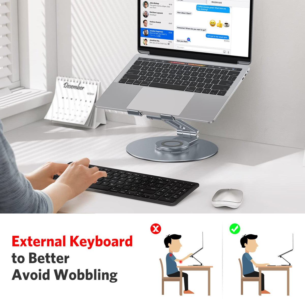 Foldable Rotating Laptop Stand