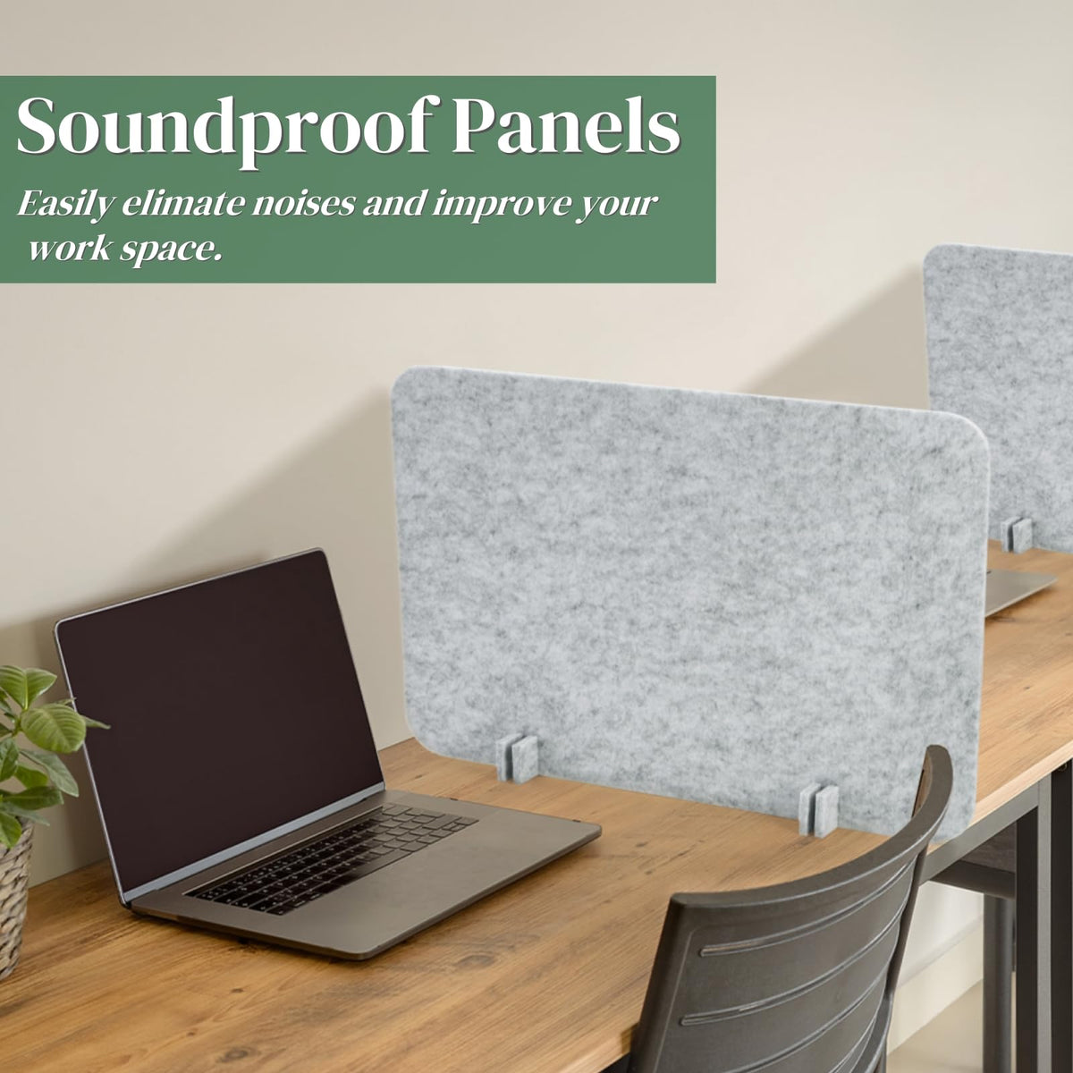 Six-Pack Acoustic Desk Panels