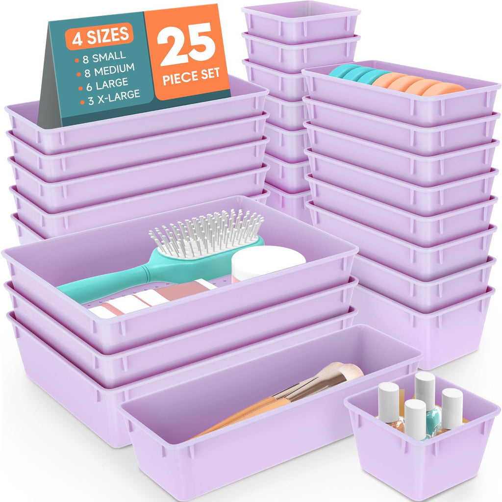 25-Piece Drawer Organizer Set