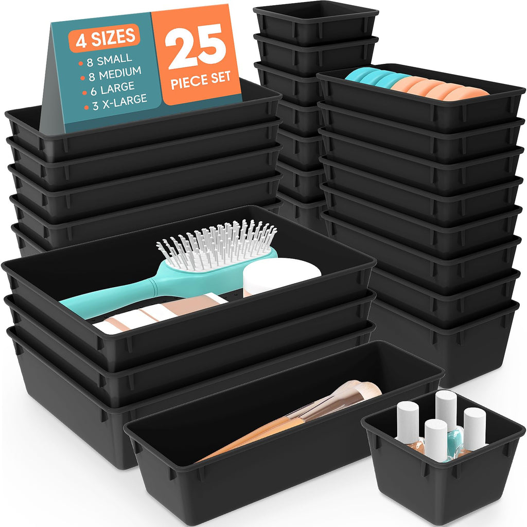 25-Piece Drawer Organizer Set