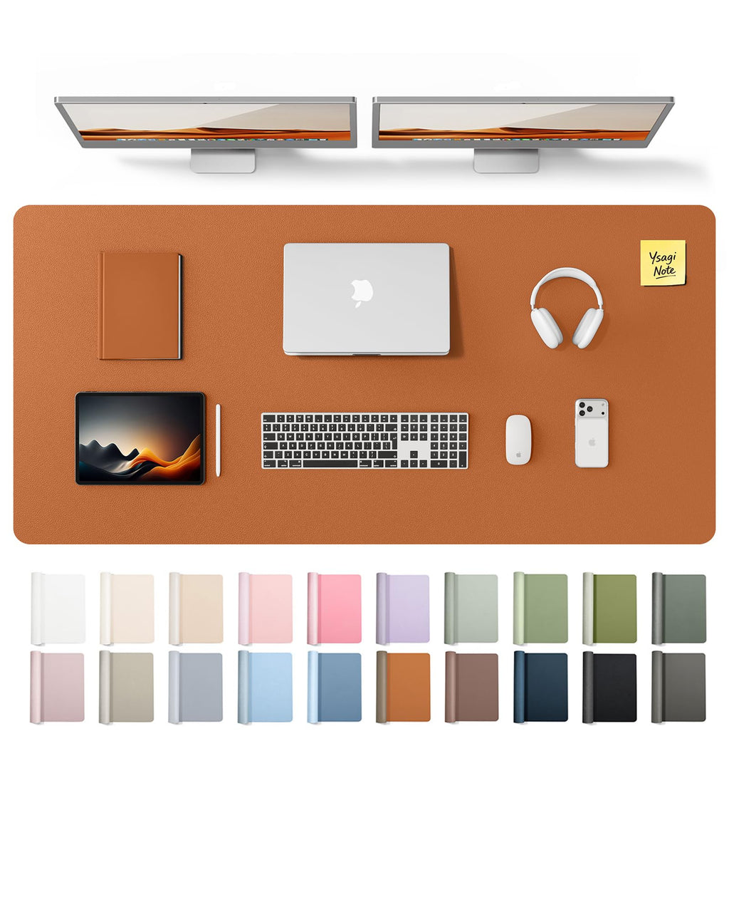 Waterproof PU Leather Desk Mat