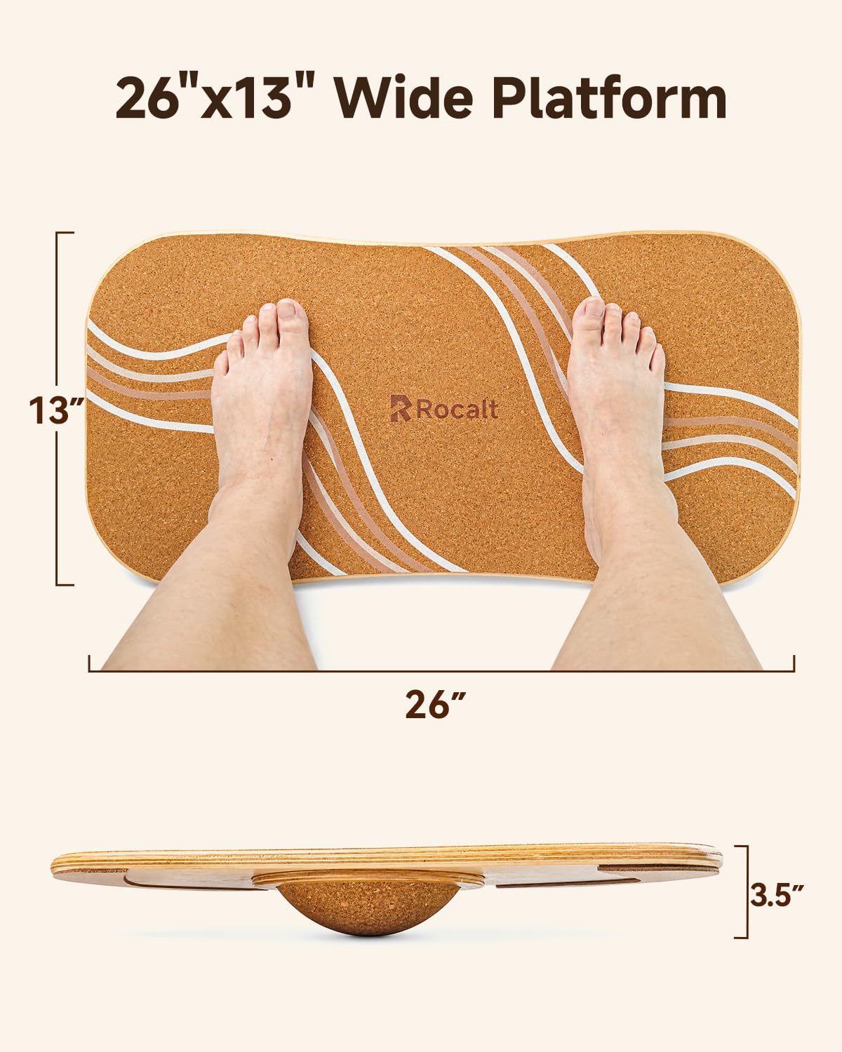 Cork Standing Balance Board