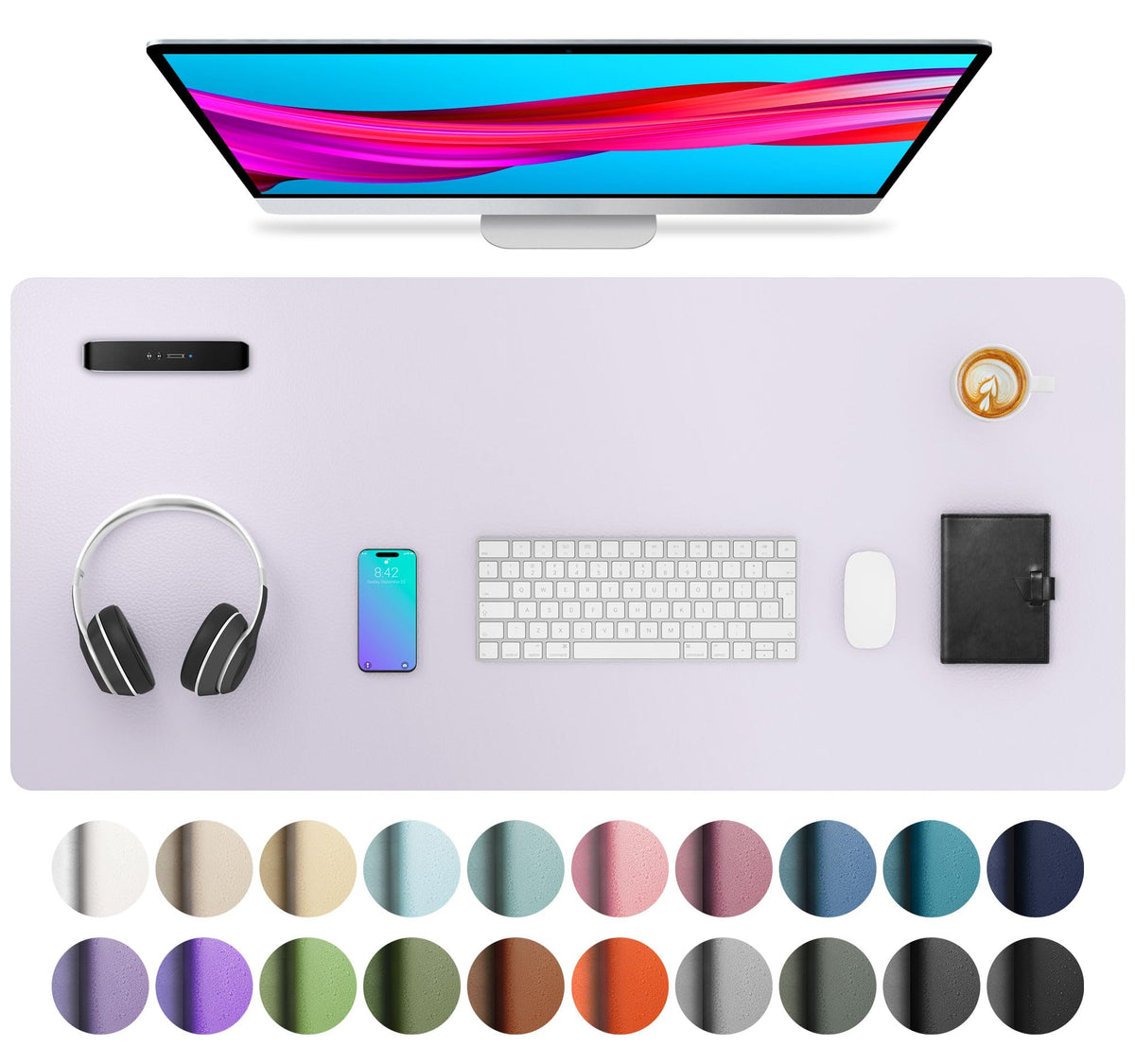 Non-Slip PU Leather Desk Mat