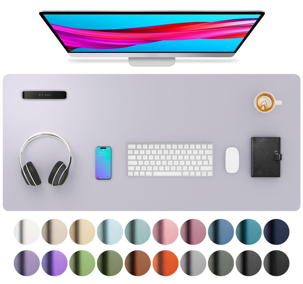 Non-Slip PU Leather Desk Mat