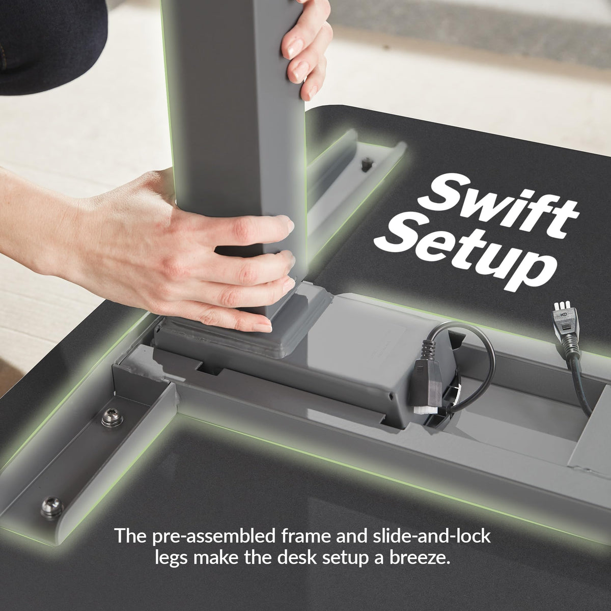 Comfort-Edge Adjustable Desk