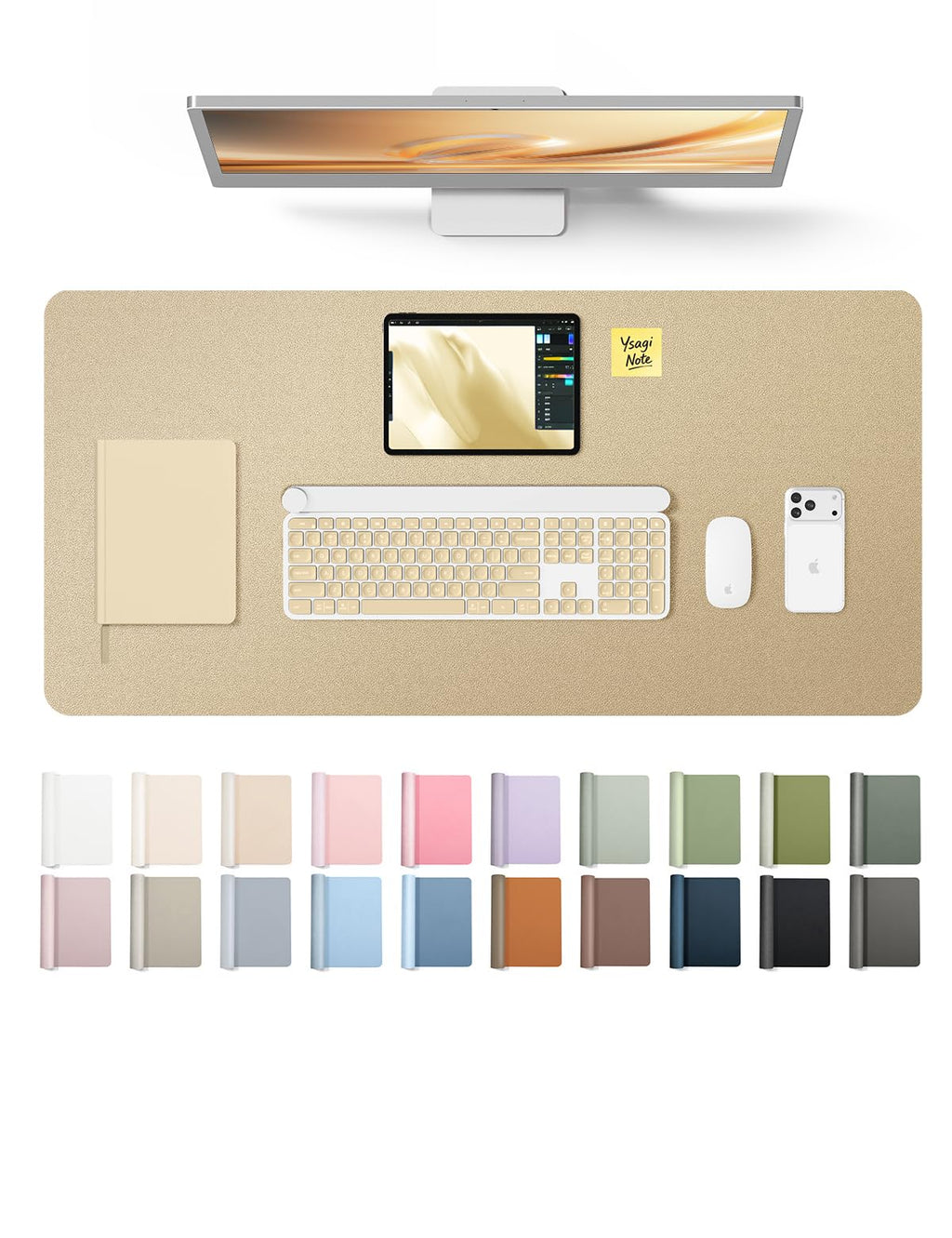 Waterproof PU Leather Desk Mat