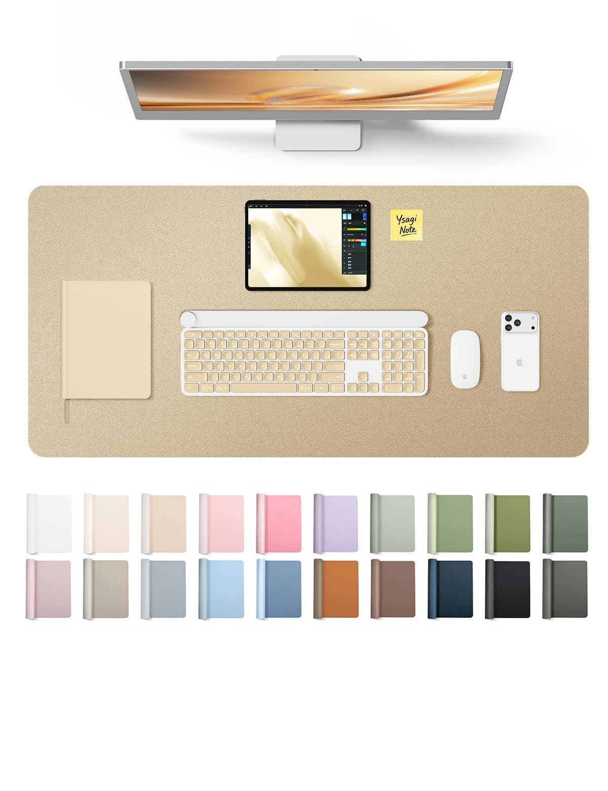 Waterproof PU Leather Desk Mat