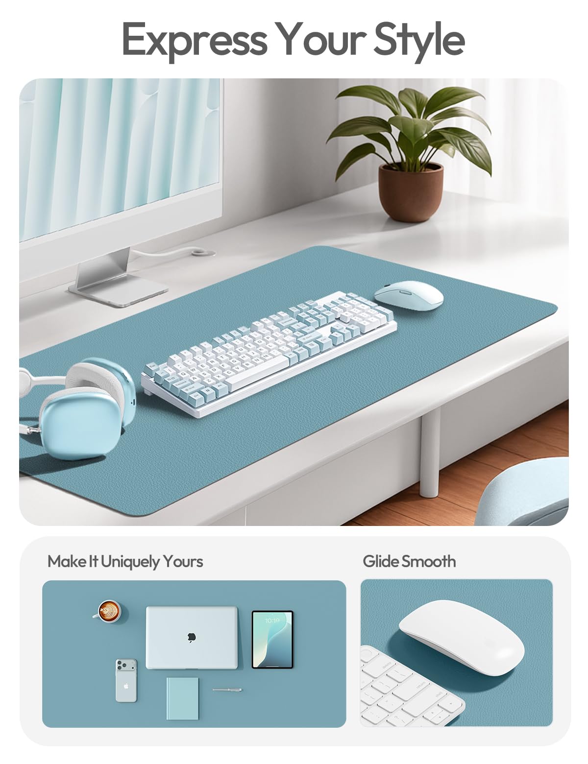 Waterproof PU Leather Desk Mat