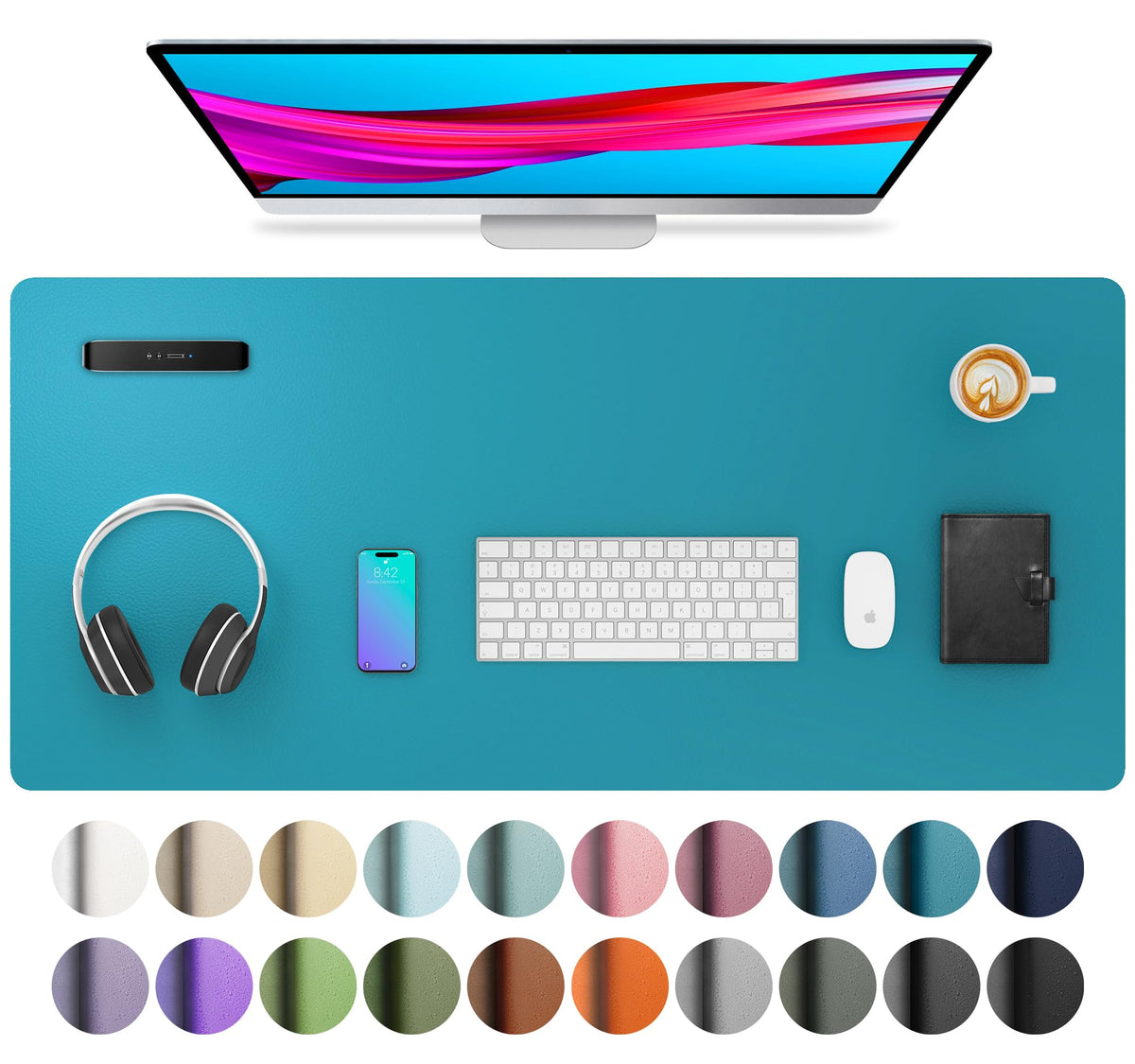 Non-Slip PU Leather Desk Mat