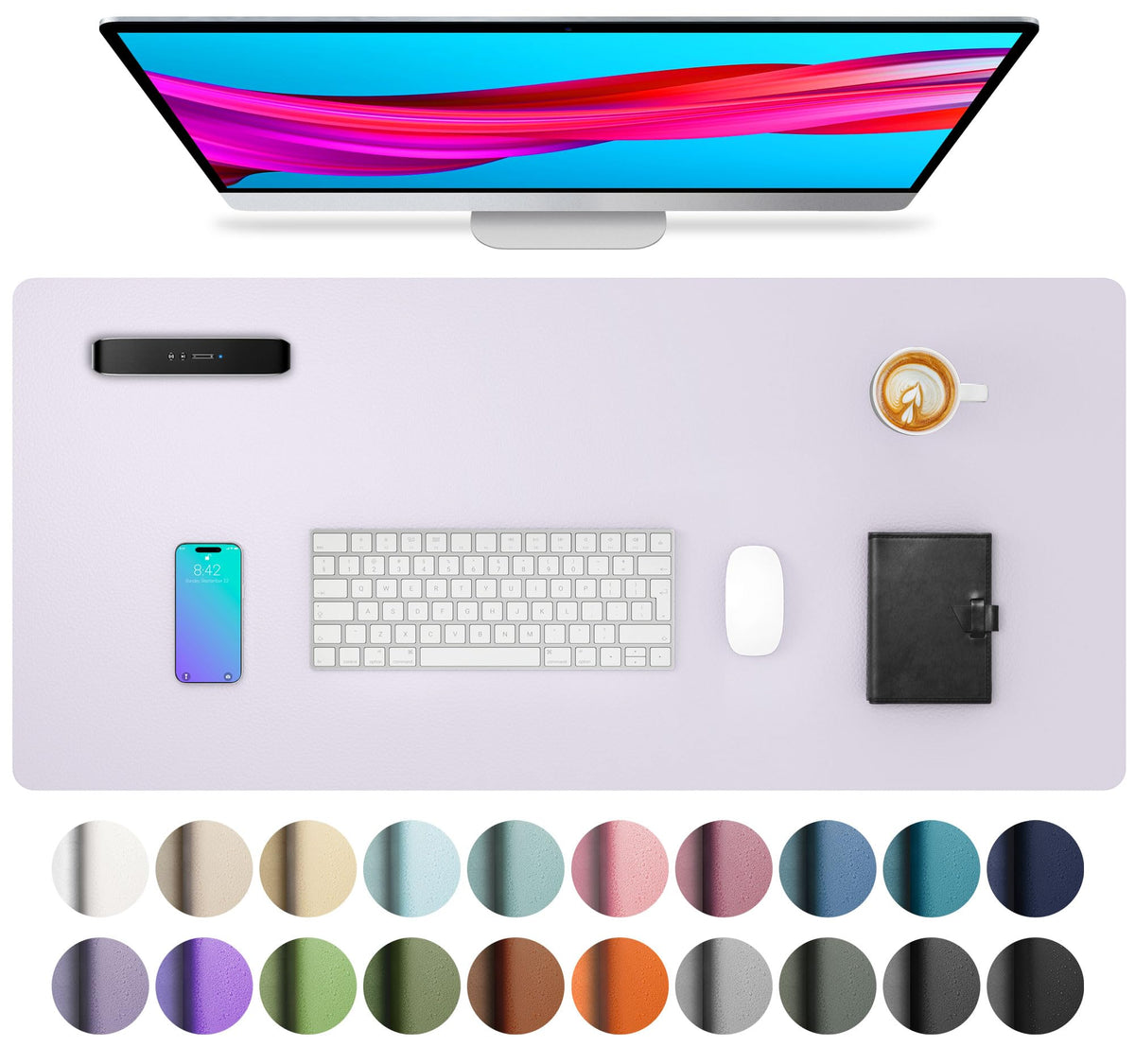 Non-Slip PU Leather Desk Mat