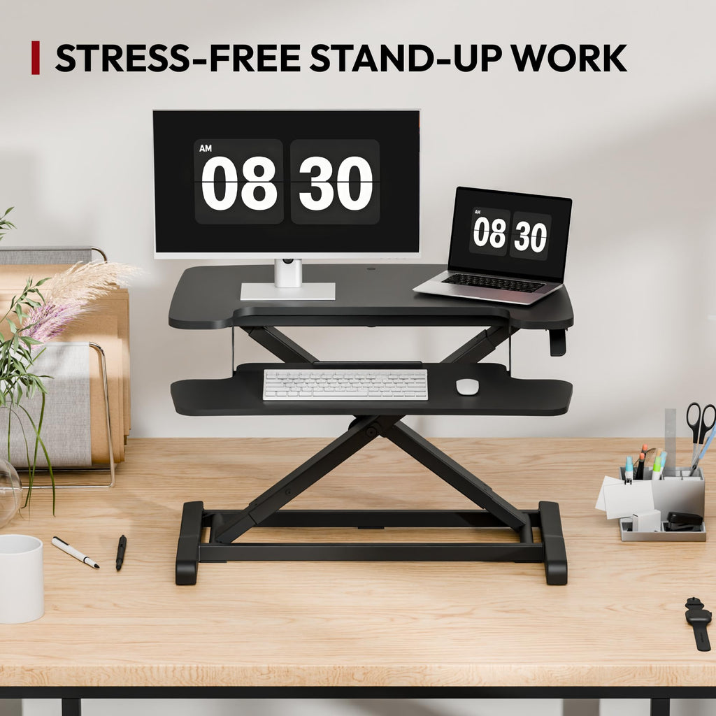 Standing Desk Converter with Keyboard Tray