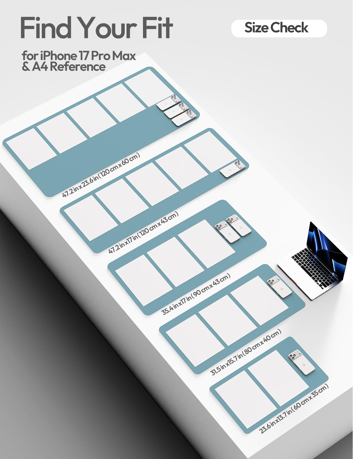 Waterproof PU Leather Desk Mat