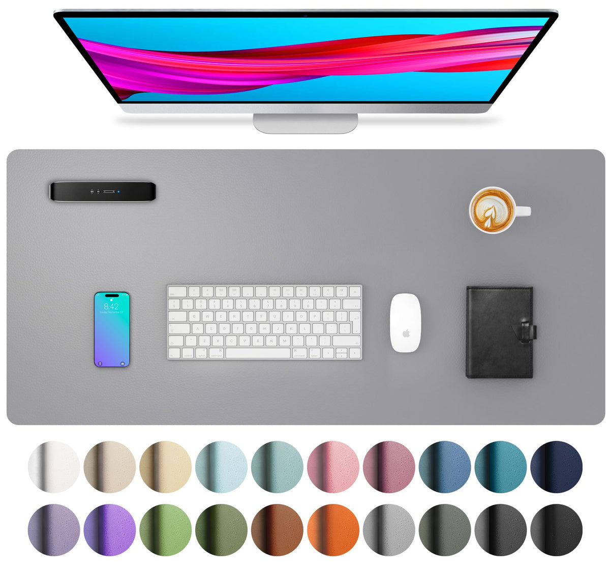 Non-Slip PU Leather Desk Mat