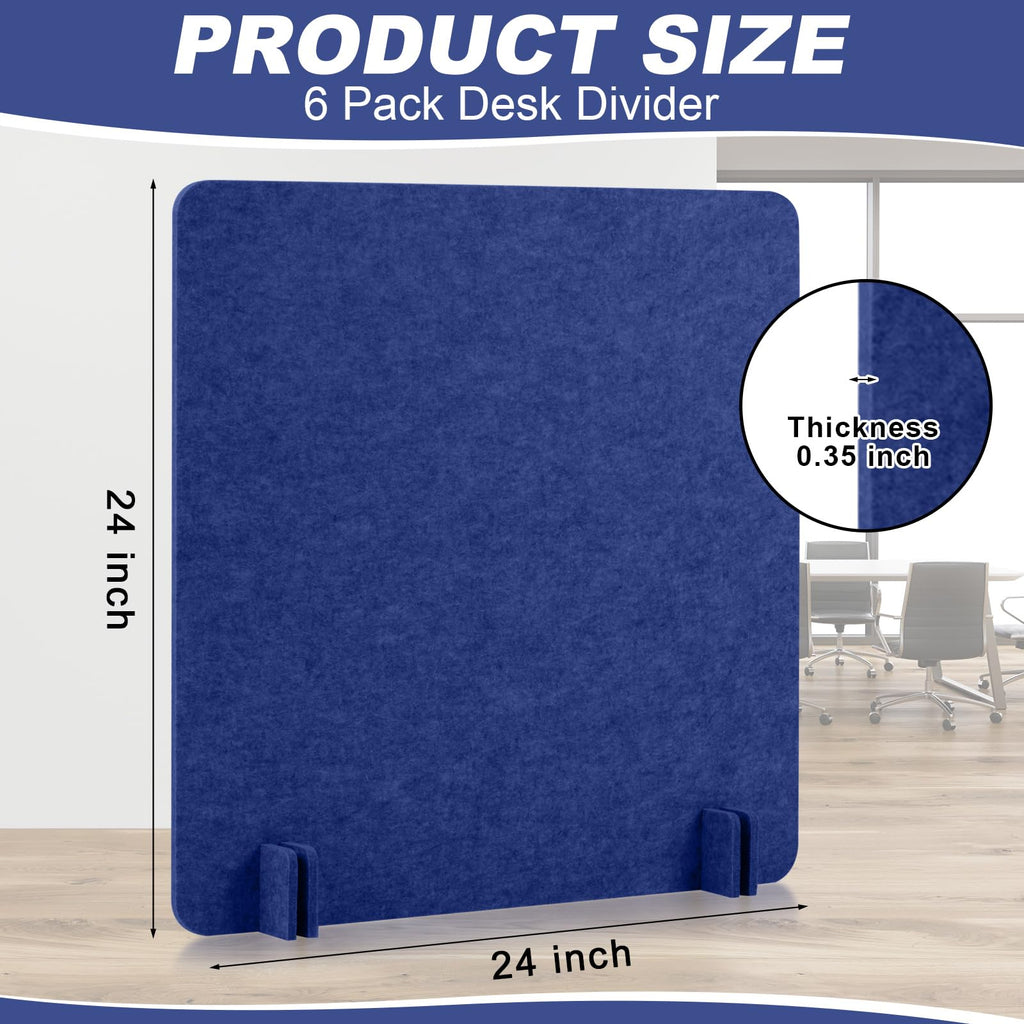 Six-Pack Acoustic Desk Dividers