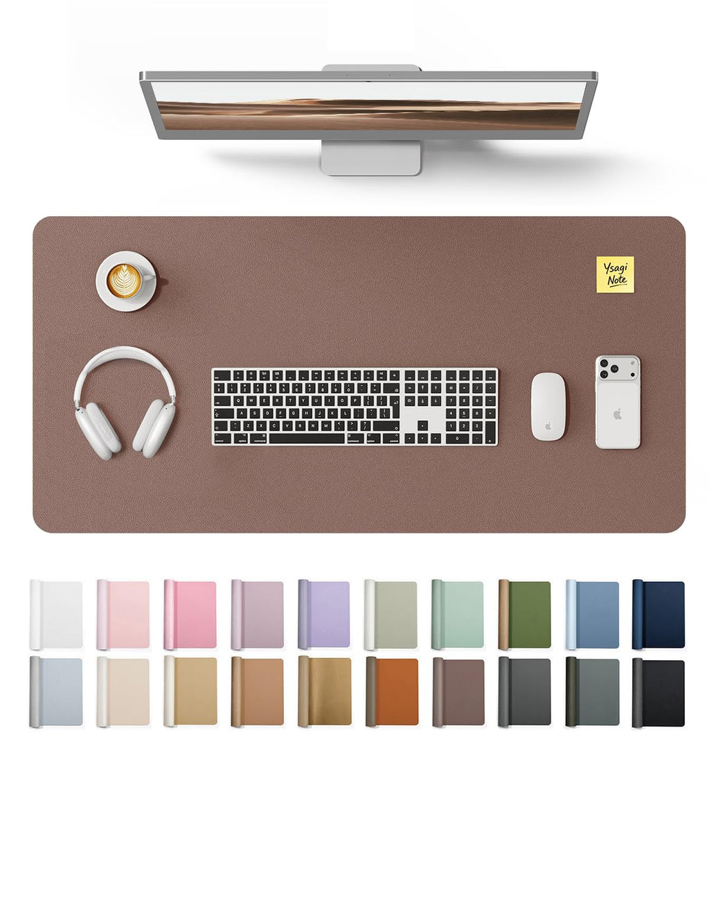 Waterproof PU Leather Desk Mat