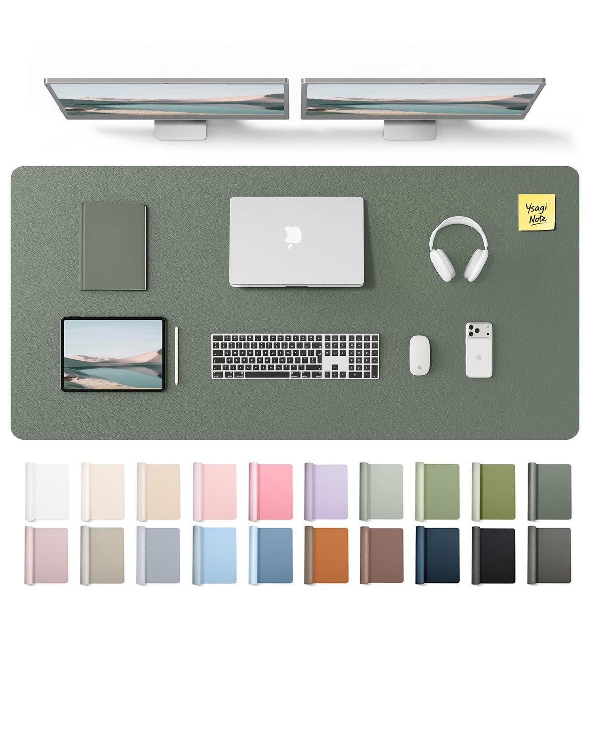 Waterproof PU Leather Desk Mat