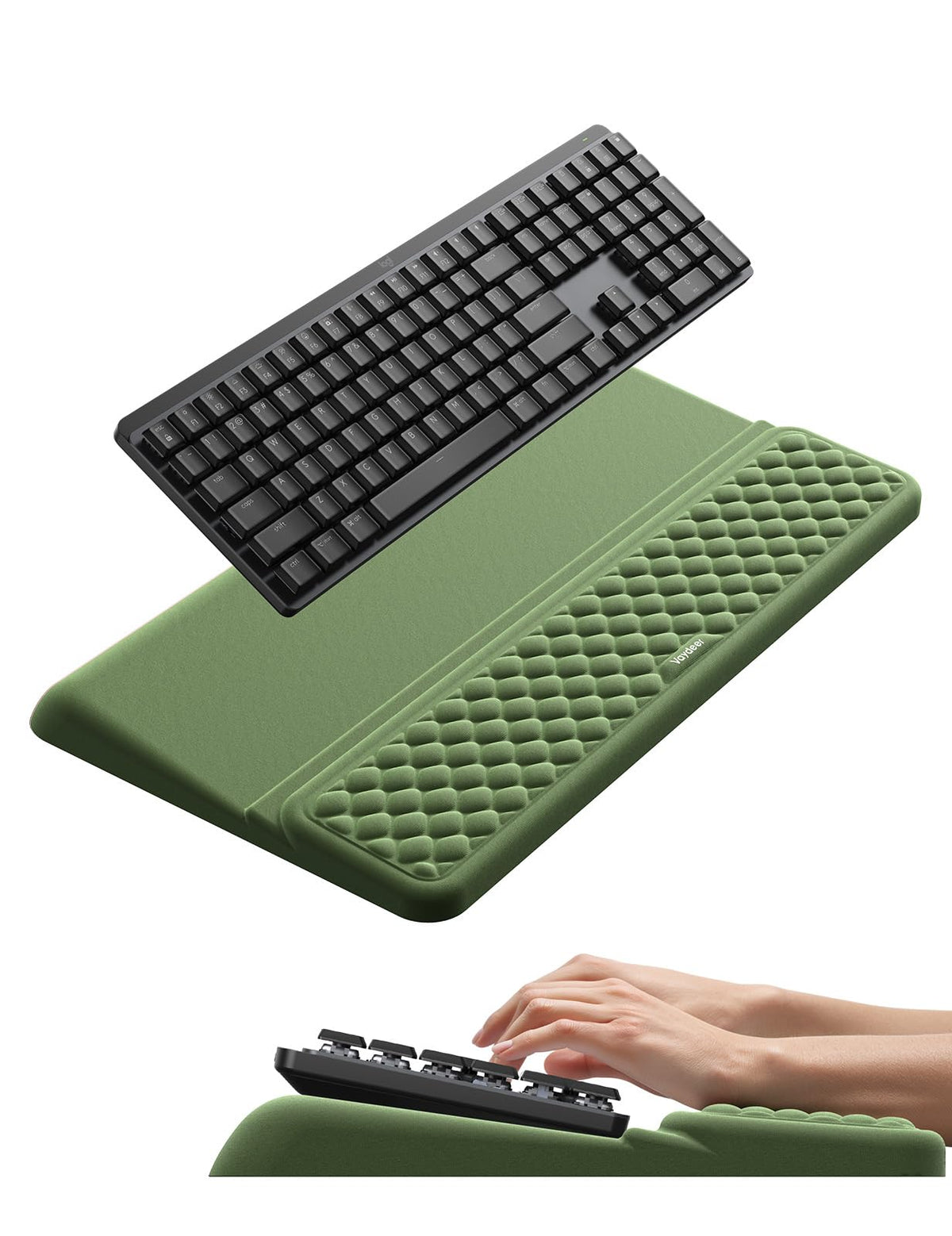 Adjustable Keyboard Riser with Wrist Rest