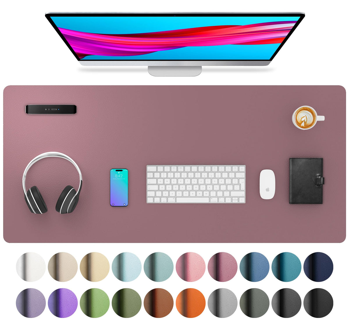 Non-Slip PU Leather Desk Mat