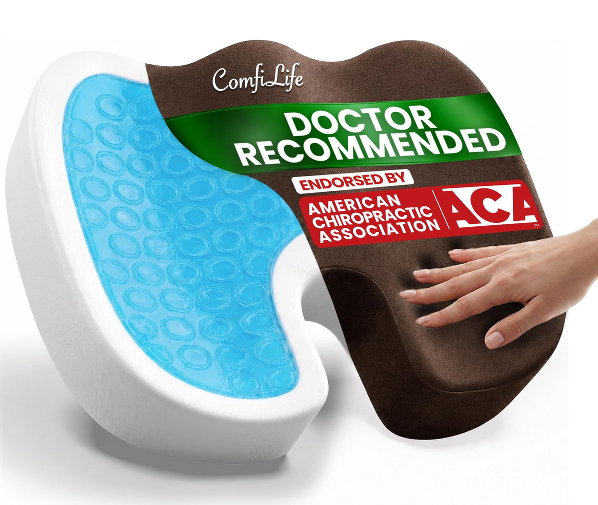 Gel Memory Foam Seat Cushion