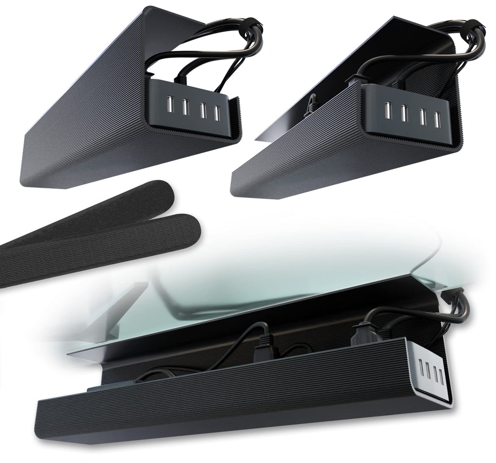 Adhesive Under-Desk Cable Trays