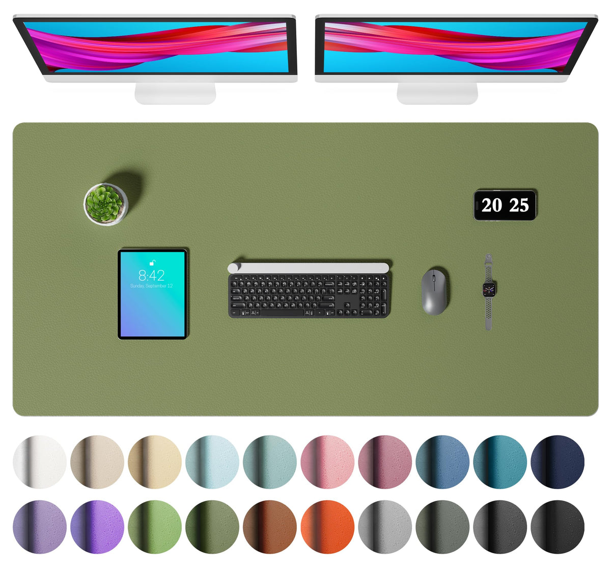 Non-Slip PU Leather Desk Mat