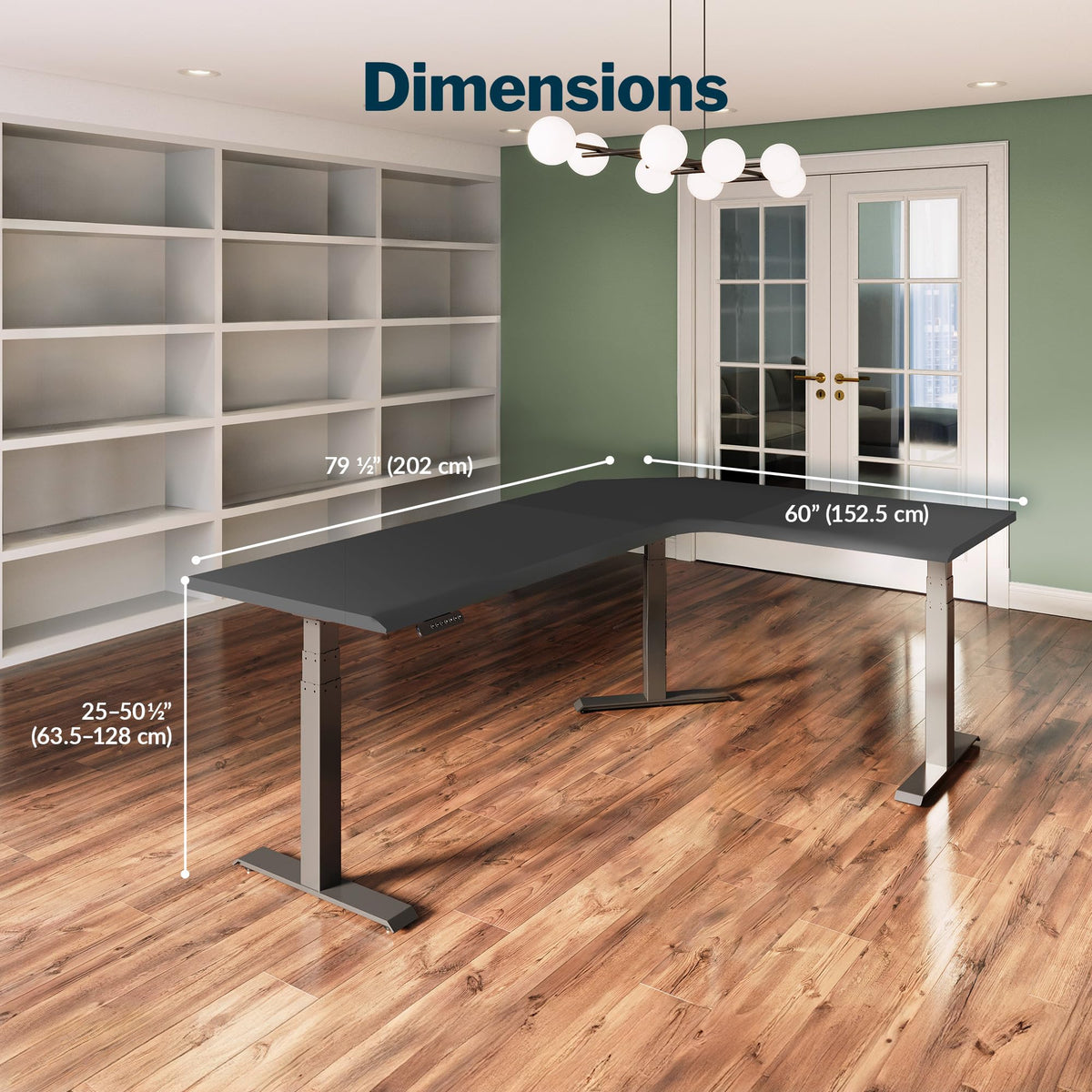 Electric L-Shaped Standing Desk