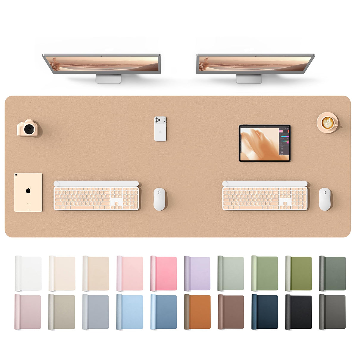 Waterproof PU Leather Desk Mat